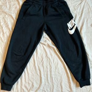 Nike Kids Black Sweatpants with Logo